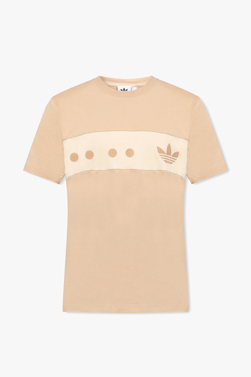 Adidas originals t shirt beige deals